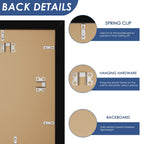 18x24 Poster Frame Set of 6, Wall Mounting Display, Black
