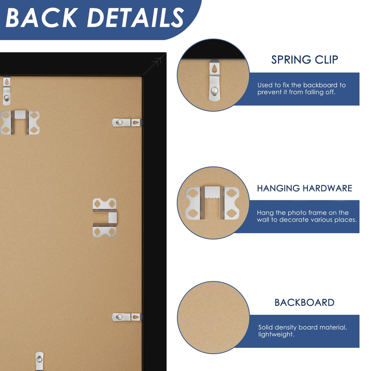 18x24 Poster Frame Set of 6, Wall Mounting Display, Black