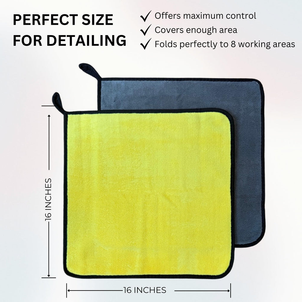 THEPROSTUFF 800 GSM Car Detailing Microfiber Towels, 12 Pack