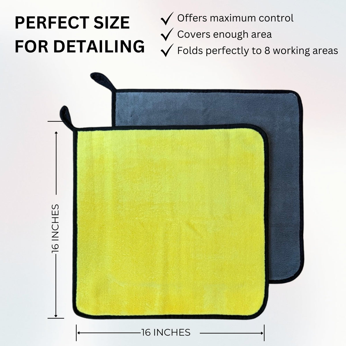 THEPROSTUFF 800 GSM Car Detailing Microfiber Towels, 12 Pack