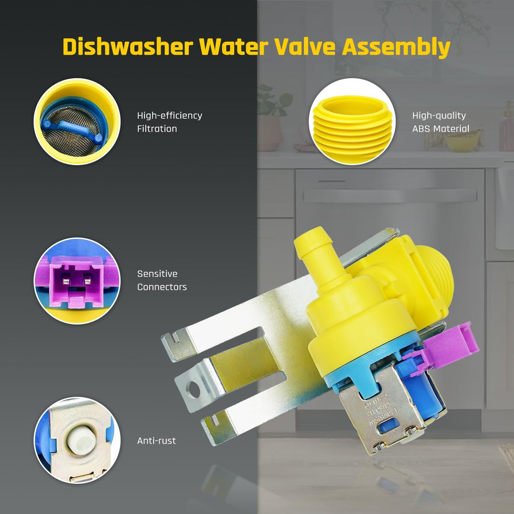 WD15X27703 Dishwasher Water Inlet Valve for GE, Hotpoint, Kenmore
