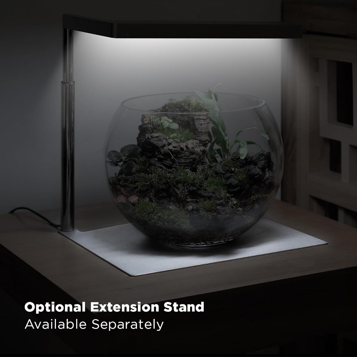 Flat Nano 15W Full Spectrum Aquarium Light, 4 Level Dimmable Plant Light, IP54 Waterproof Freshwater Use Only