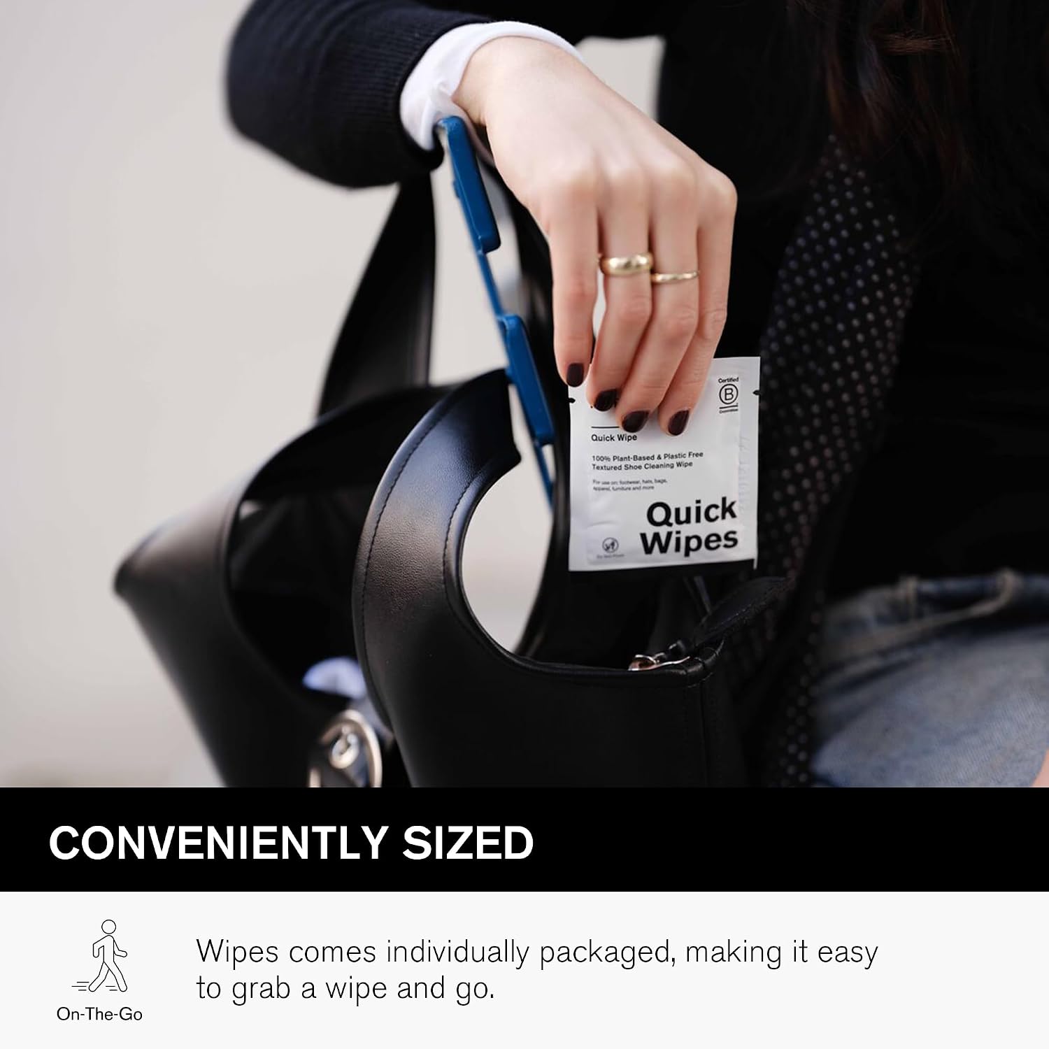 Plant-Based Quick Wipes, Shoe Cleaner, 30 Pack, Individually Packed, Sneaker Care, Ideal for Footwear, Safe for