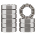 XIKE 10 Pcs MR116ZZ Bearings 6x11x4mm, Double Shield Seals Metal.