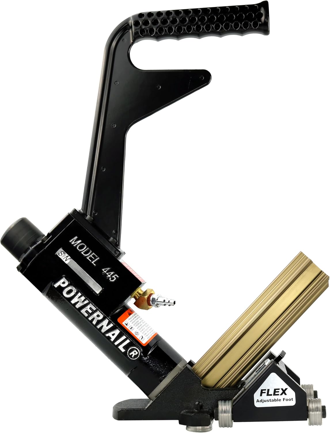 445PRXLSW Pneumatic 16 Gauge L-Cleat Flooring Nailer with FLEX Power Roller adjustable base