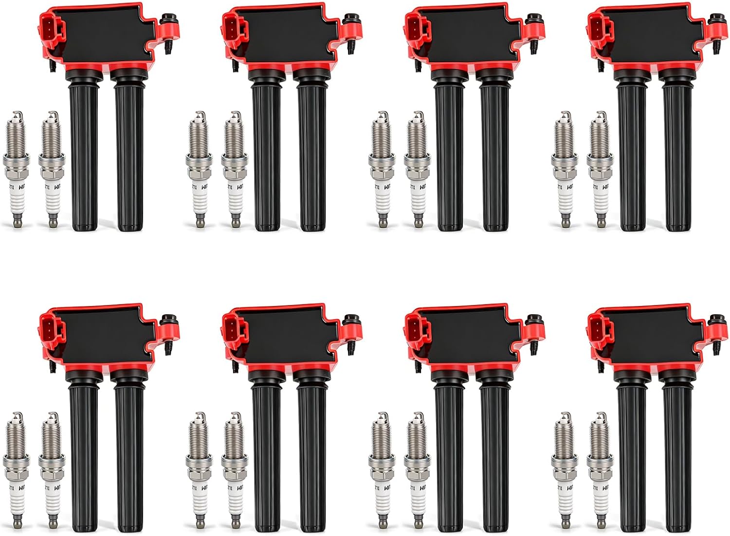 OTO-K Ignition Coil Packs and Iridium Spark Plugs Compatible with V8 5.7L Hemi Ram 1500 2500 3500 Dodge Challenger