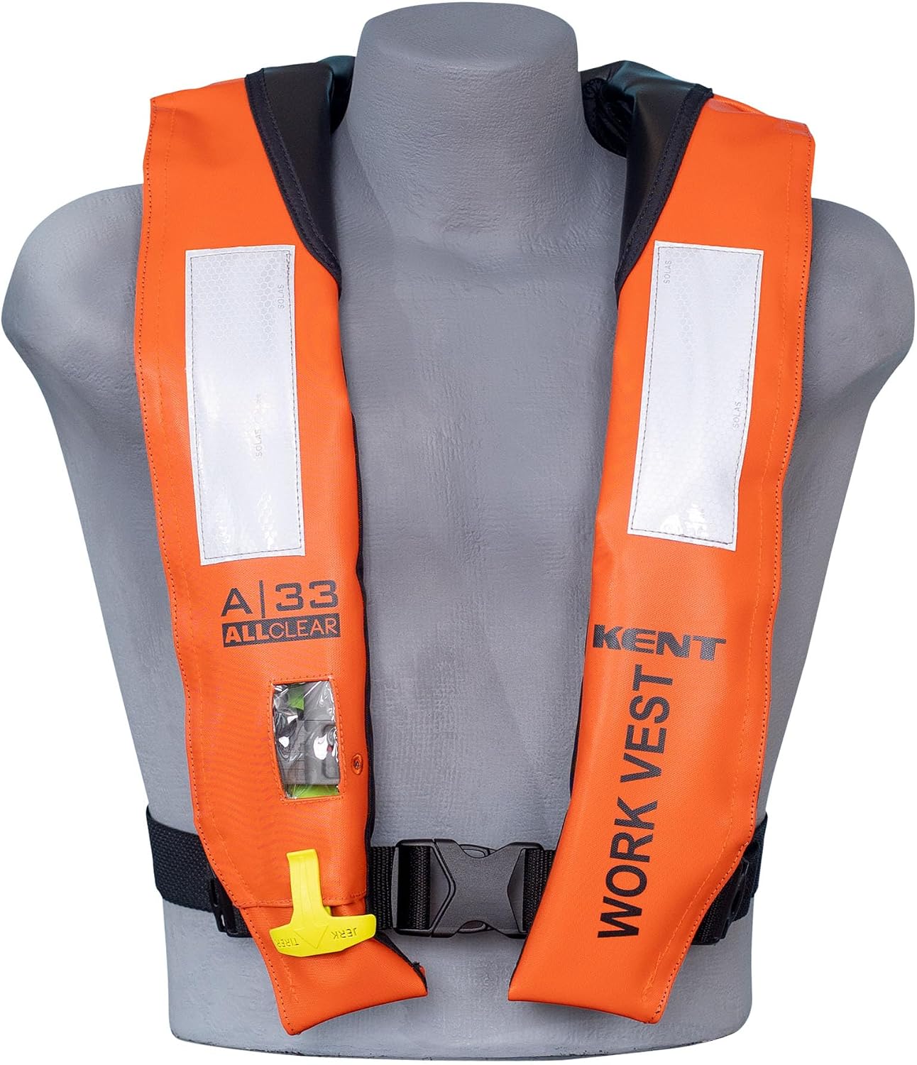 A-33 Automatic All Clear Inflatable Work Life Jacket