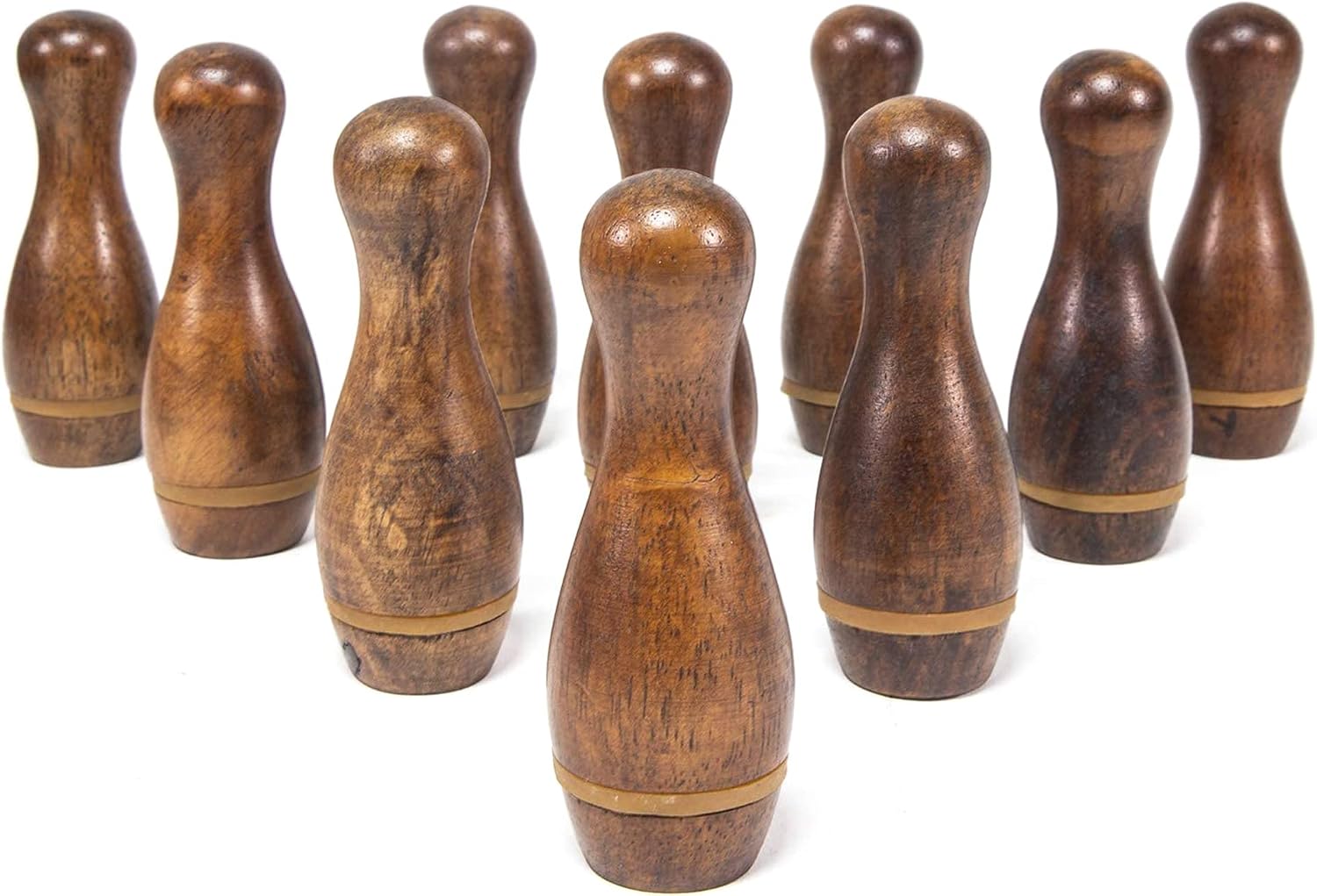 Shuffleboard Bowling Pin Set with 10 Pcs Bowling Pins Durabel Triangular Pinsetter Resin Bowling Ball and Carrying Bag