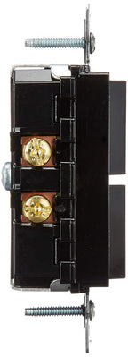 Leviton 15 Amp, 120/277 Volt, Decora Single-Pole, AC Combination Switch, Commercial Grade, Grounding, 5634-E, Black