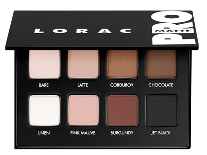 PRO Matte & Shimmer Eyeshadow Palette, Metallic High Pigmented, Mirror Compact