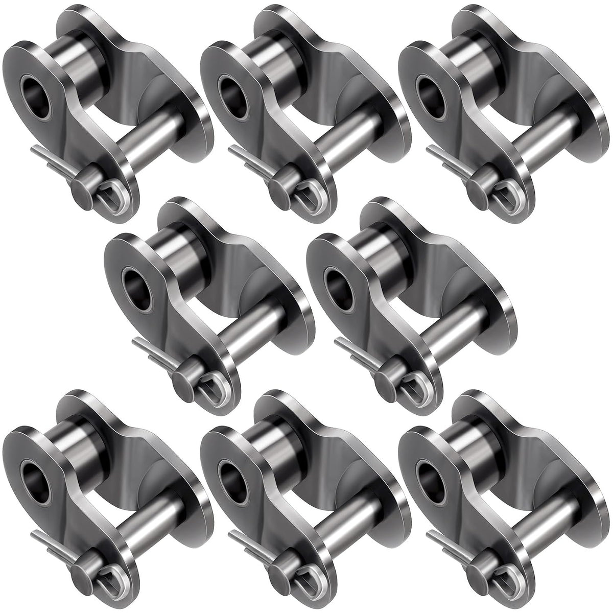 OIIKI 8 Packs Roller Chain Offset Link #41, Half Link, Crank Link