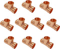 10 Pcs 3/4" Copper Tee,Copper Fittings with Sweat Solder Connection