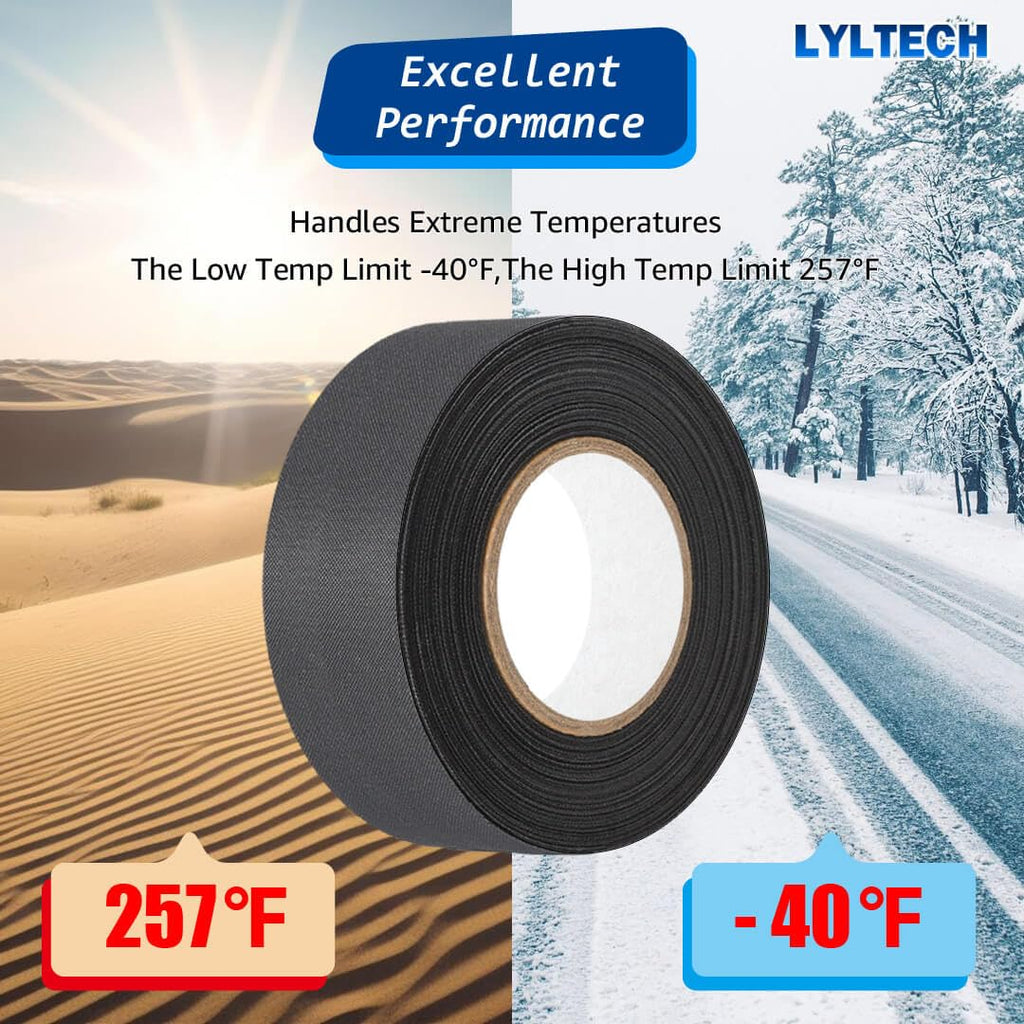 Polyester Cloth Tape for Automotive Wire Harness 7 Rolls