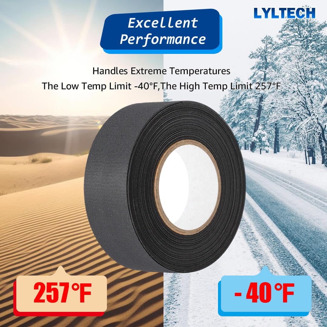 Polyester Cloth Tape for Automotive Wire Harness 7 Rolls