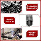Shimeyao 15 Pcs 1" Seamless Handrail Steel Pipe Fitting Elbows