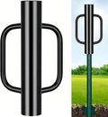8LB Fence Post Driver with Handles Heavy Duty T Post Driver Post Pounder for T-Posts, U Channel, Metal Post and Sign