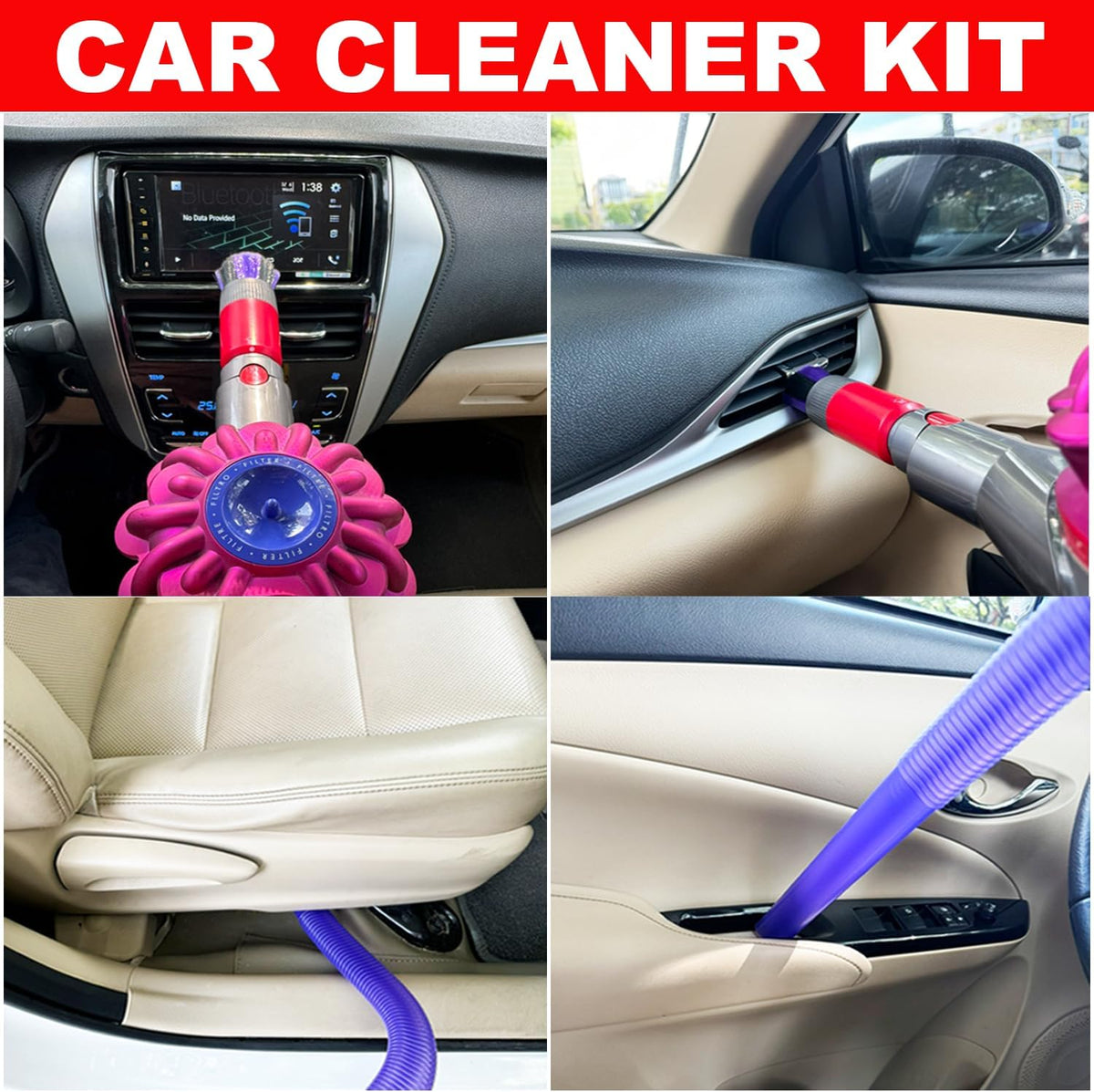 Dryer Vent Cleaner Kit for Dyson V7 V8 V10 V11 V15 Vacuum Accessories