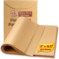 200 Sheets Precut Parchment Paper, 12x16.5 Inches, Non-Stick, Unbleached