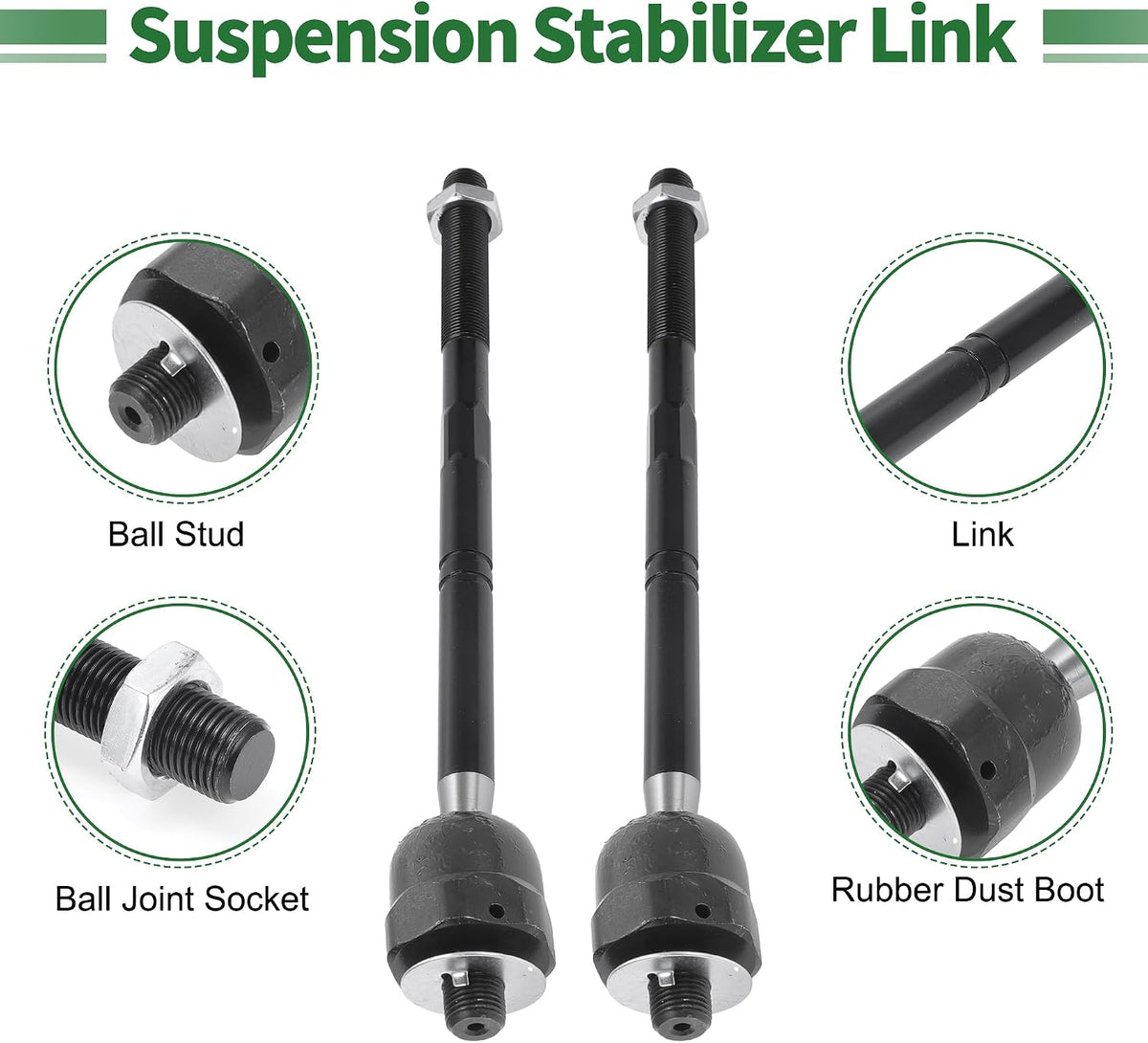 X AUTOHAUX 6 Pcs Front Sway Bar Tie Rod Lower Ball Joint for Ford F-150