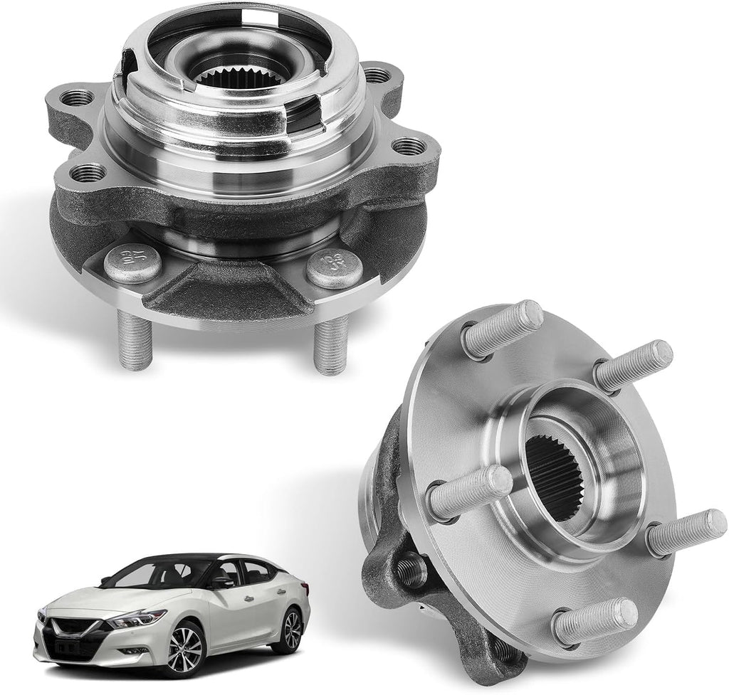 513296 2PCS Front Wheel Hub and Bearing Assembly 5 Lug