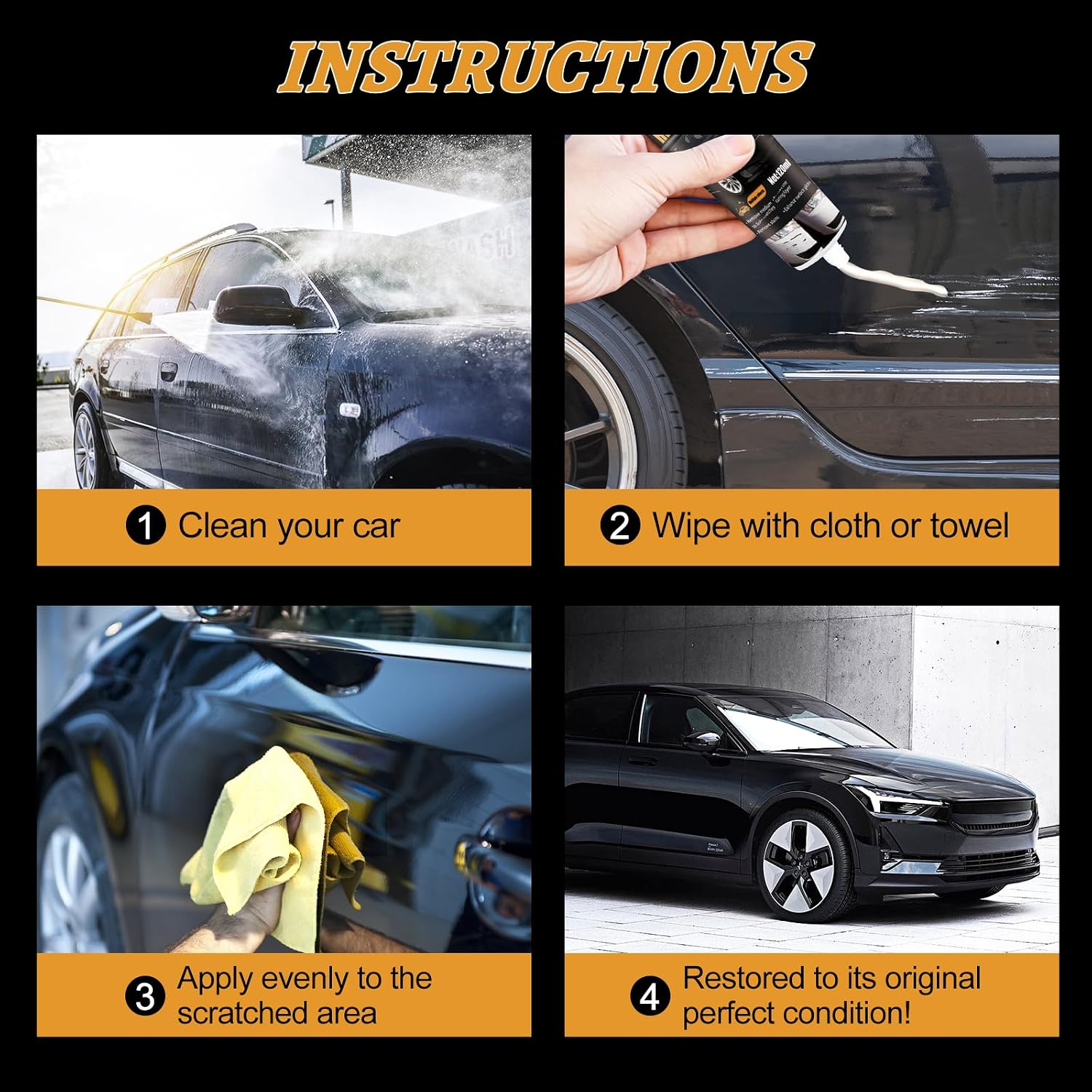 Scratch Remover for Vehicles, Upgrade Car Scratch Remover for Deep Scratches, Car Polishing Wax Scratch Remover for