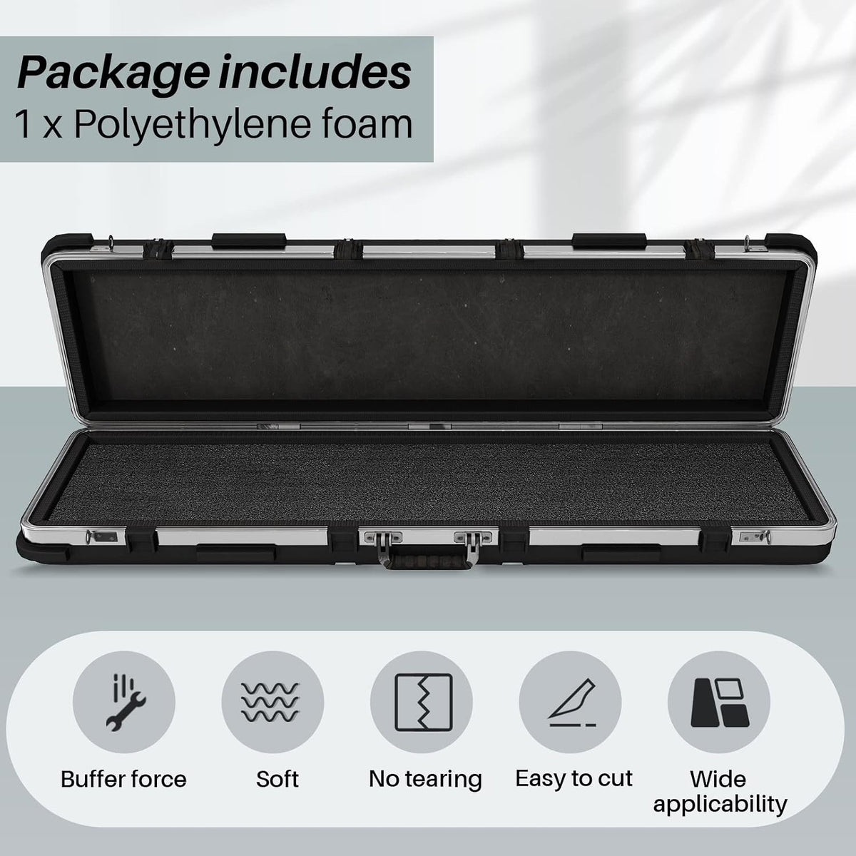 54 X 16 X 1 Inch Polyethylene Foam Sheet for Gun Case