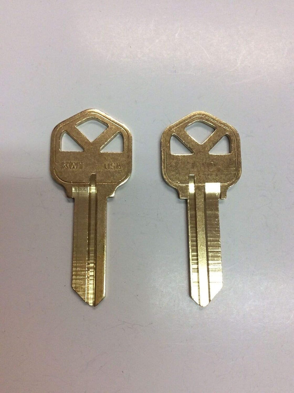 50 Key Blank Blanks for Locksmith / KW1 Fits Kwikset/Brass