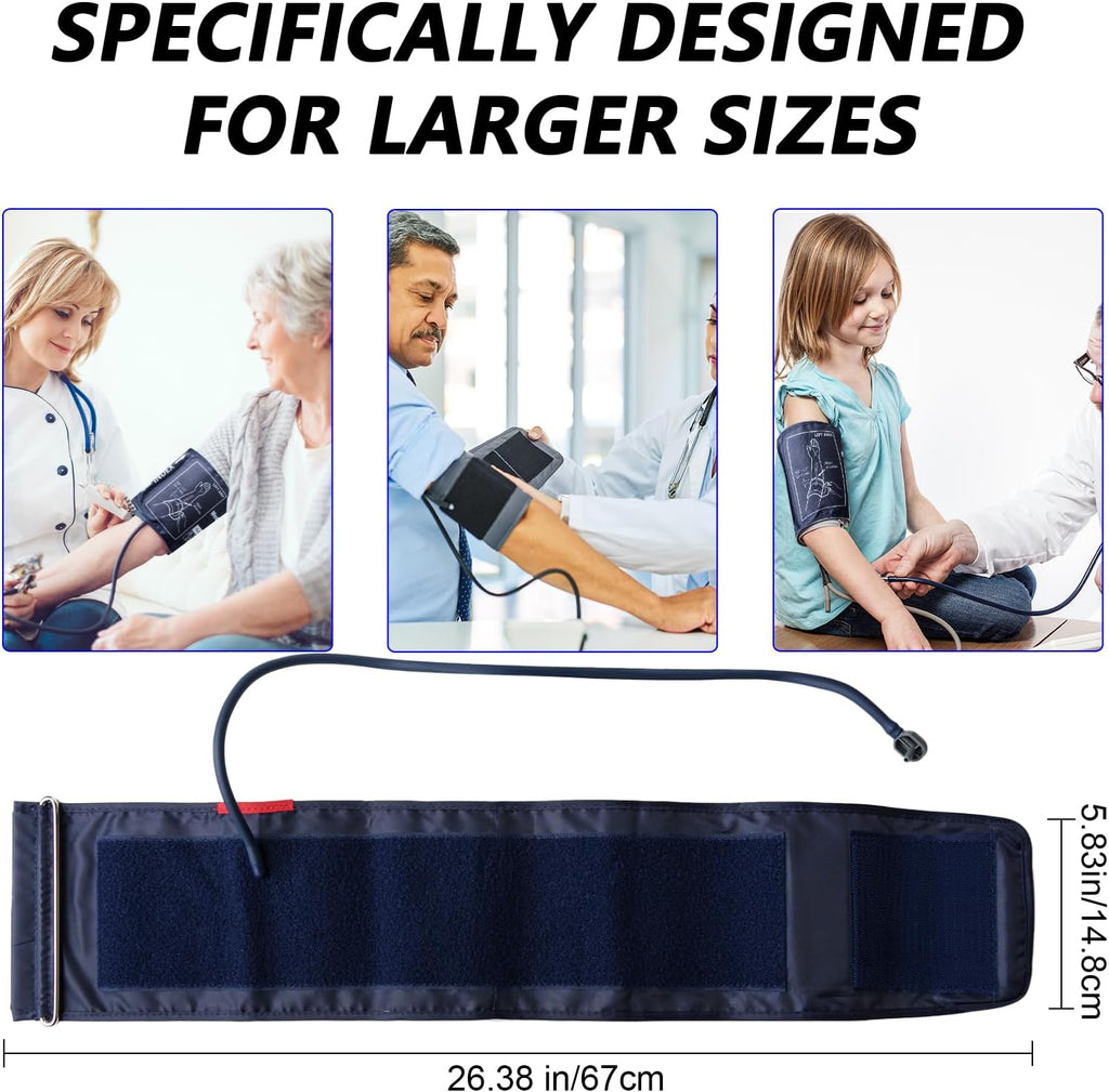 Extra Large Blood Pressure Cuff Upper Arm 8.7"-20.5"(22-52cm) XL Replacement BP Cuff for Big Arms Adult Cuff with 8