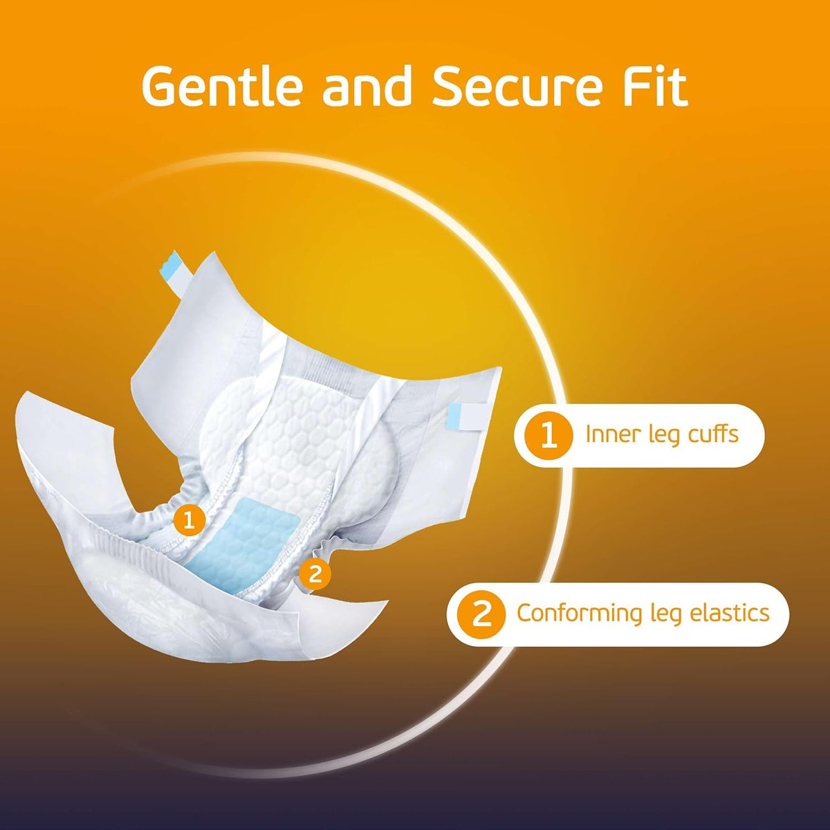 3XL Adult Diapers for Women and Men - 8 Bariatric Disposable Briefs with Tabs and Stretchable Side Panels