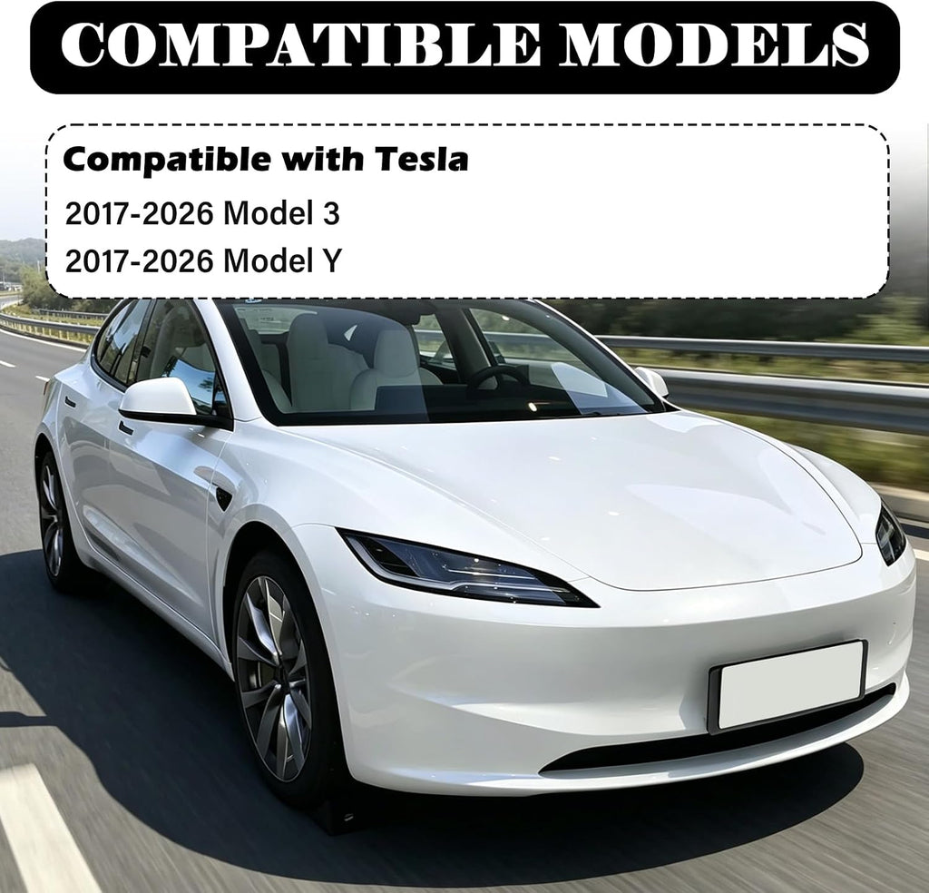 Foldable Car Windshield Sun Shade Compatible with Tesla 2017-2026 Model 3/Y,Oxford Cloth Sunshade for Car Windshield