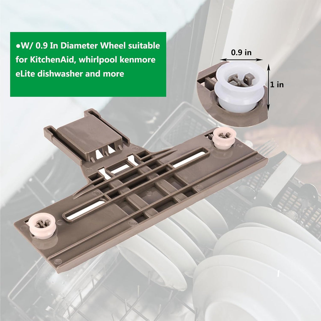 Upgraded W10350376 Dishwasher Top Rack Adjuster Part Kit (10 PCS)