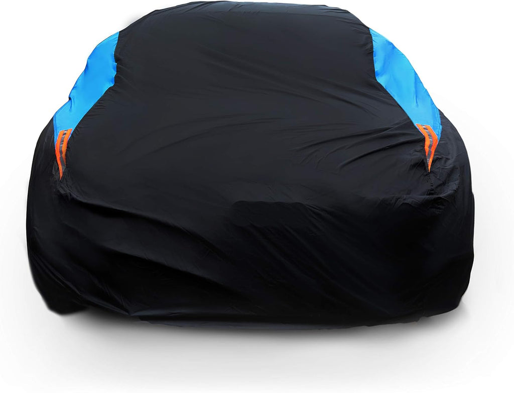 Waterproof Car Cover All Weather Snowproof UV Protection Windproof Outdoor Full car Cover, Universal Fit for Sedan