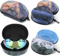 2 Pcs Ski Snow Goggle Case Large Goggle Cases Hard Shell Swim Sunglasses Hard Boxes Large Protective Hardcover