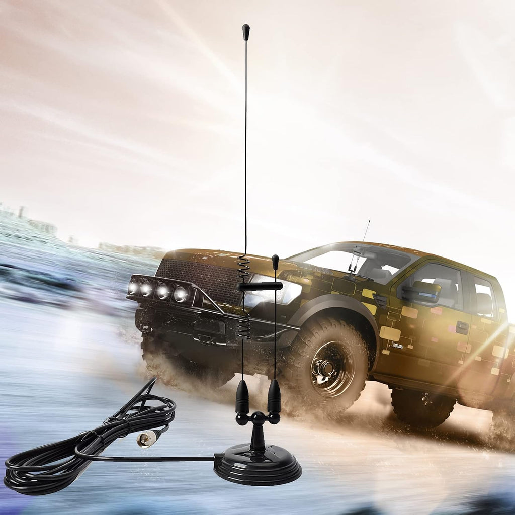 Amateur Dual Band VHF & UHF Magnet Base Mobile Radio Antenna W/PL259 | 3.5inchs Magnetic Mount,for SO239 2m/70cm