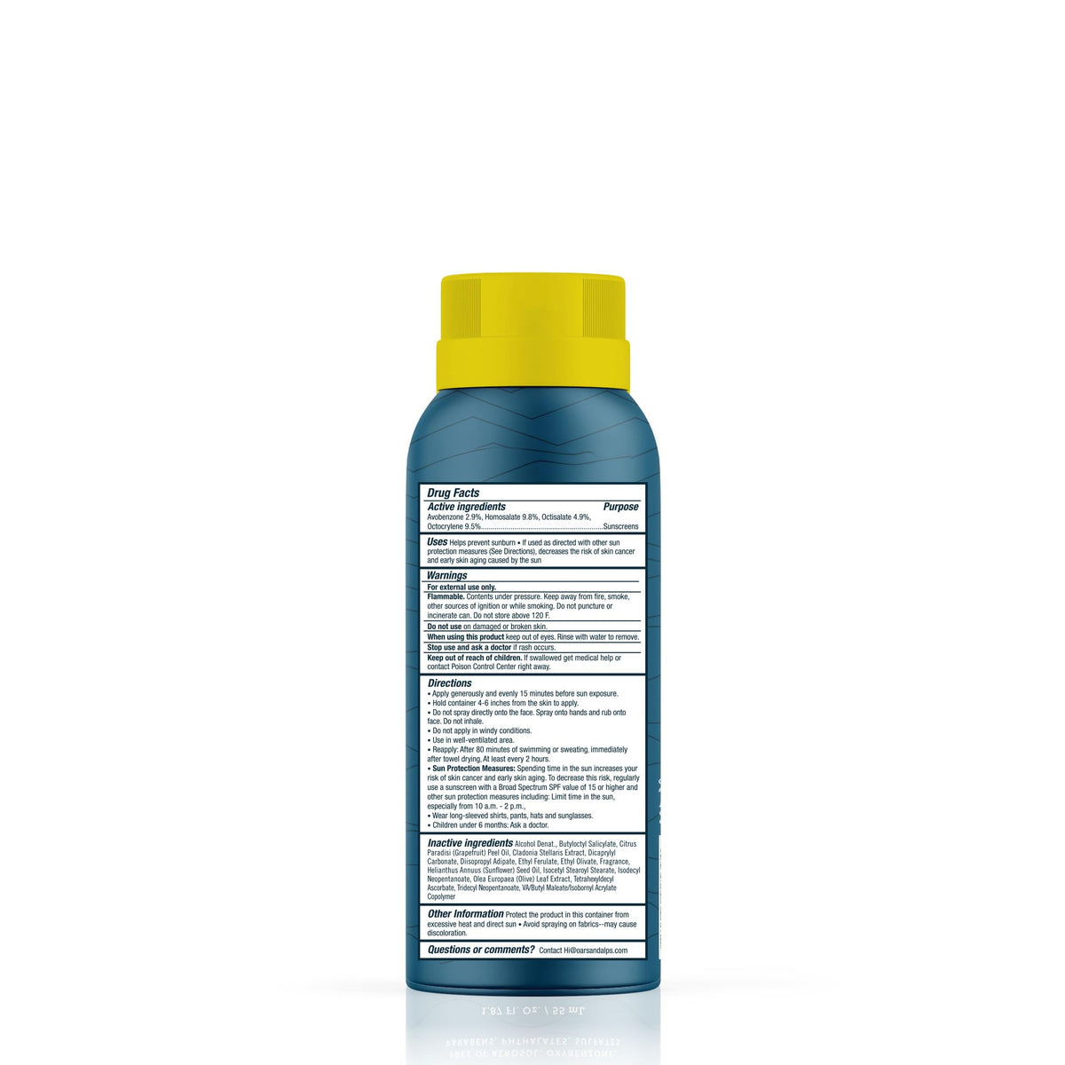 SPF 50 Travel Body Sunscreen Spray, Lightweight, 1pk, 1.87oz