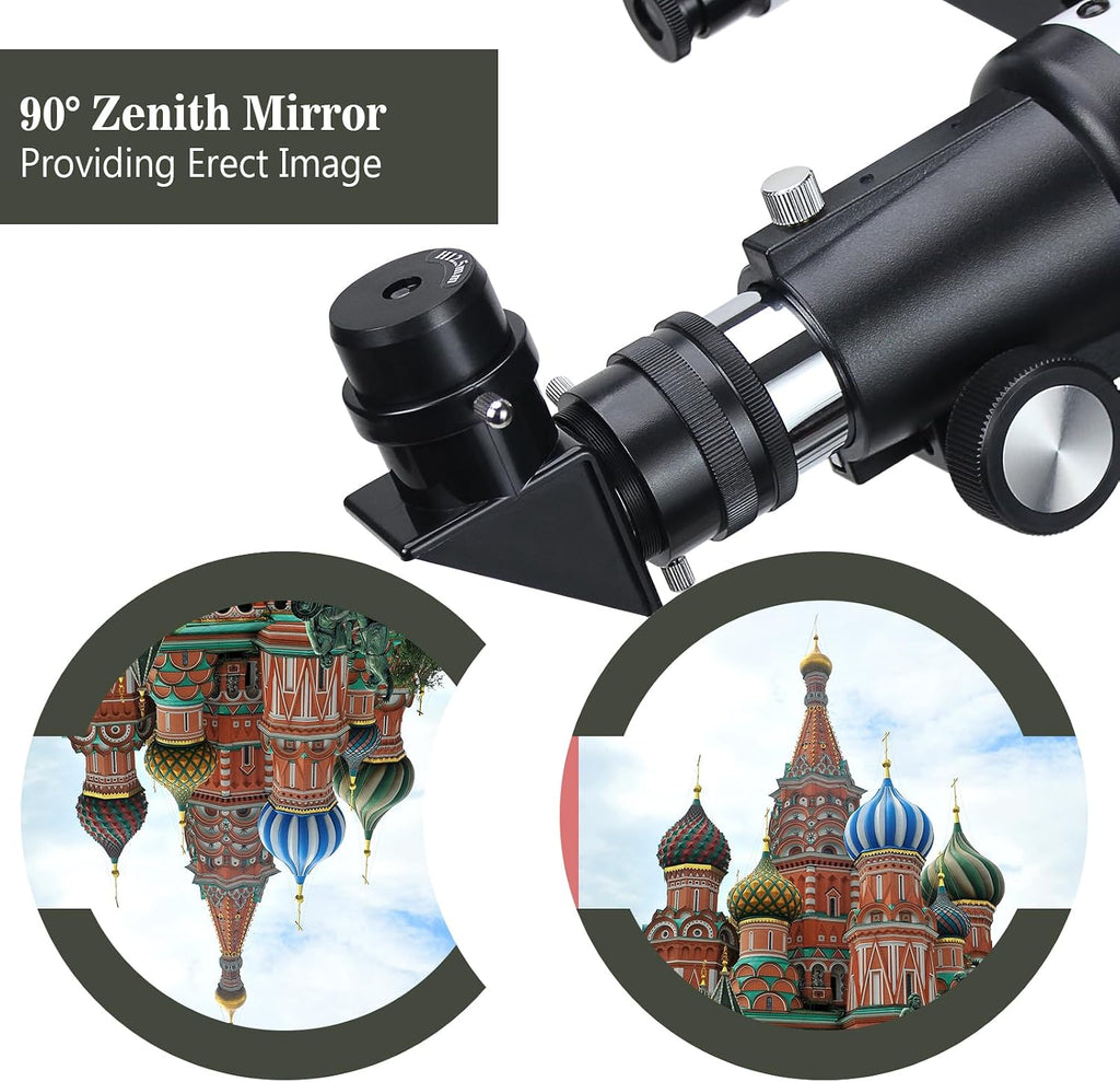 Telescopes, Telescope for Kids and Adults Beginners, 70mm Aperture 400mm Focus Length Refractor Travel Telescope with