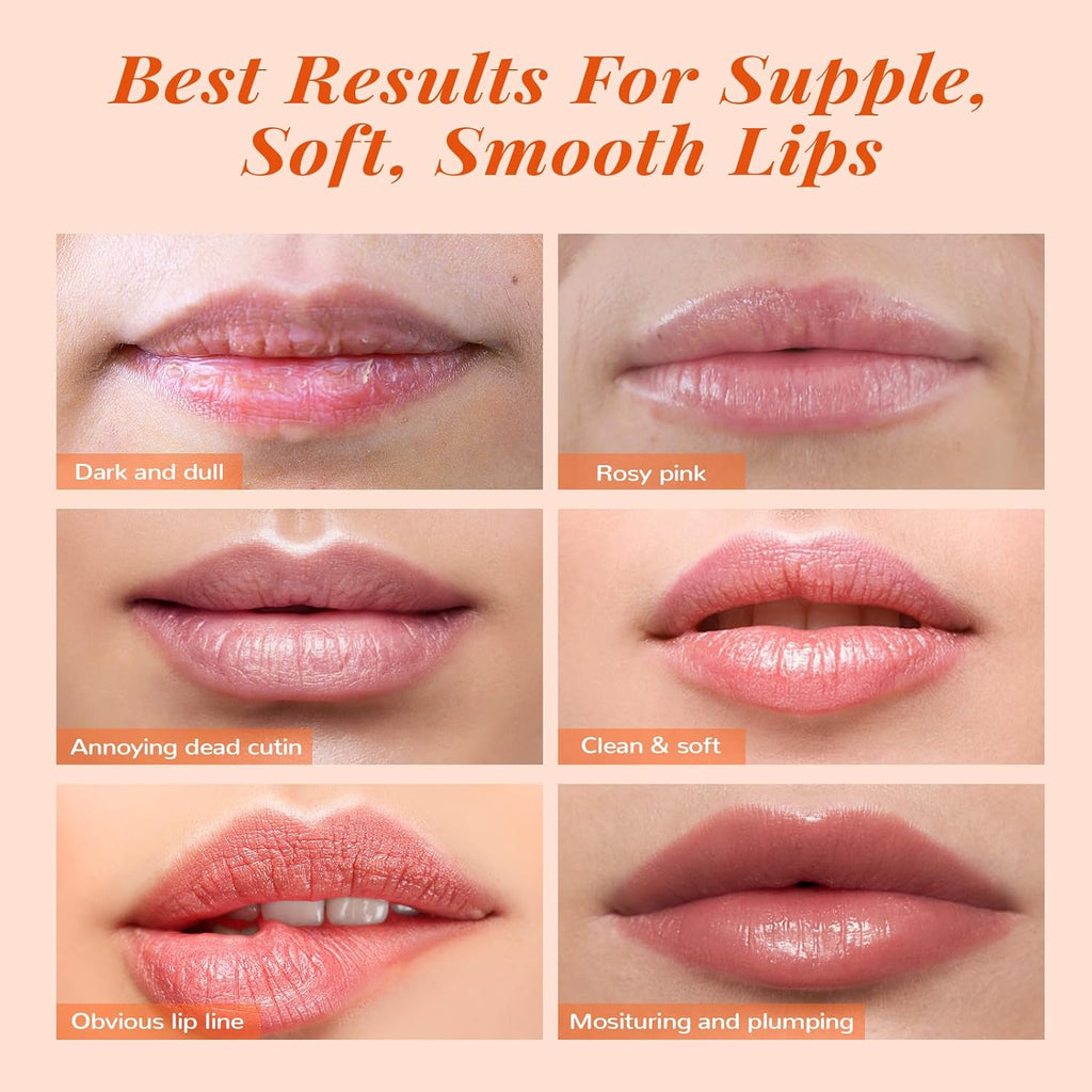 Lip Scrub & Lip Mask Set, Peach
