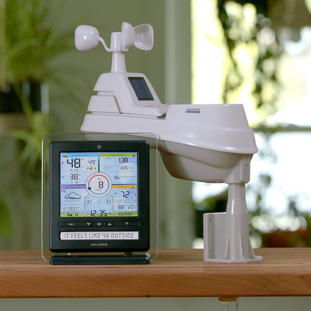 Iris (5-in-1) Wireless Indoor/Outdoor Weather Station with Color Display for Hyperlocal Weather Conditions (01536MCBA1)