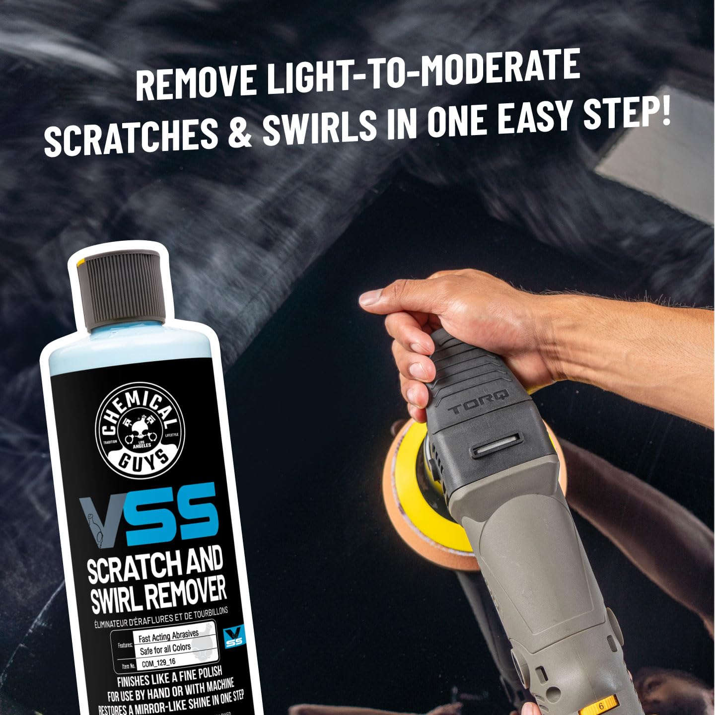 VSS One-Step Scratch & Swirl Remover, Cut & Polish, 16 oz | Cuts scratches and swirls then finishes to a high gloss