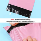10 x 13.6inch Pink Poly Mailer Bags with Self Adhesive Strip,30 Pcs