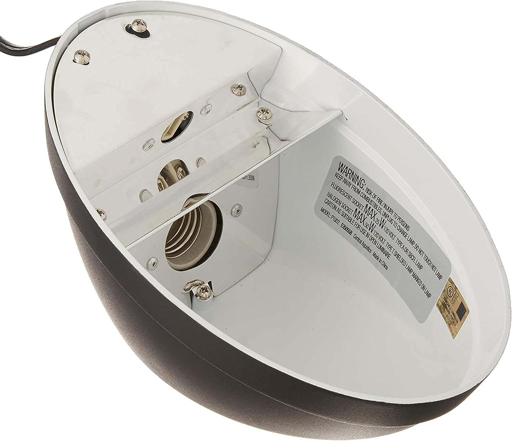 Heat & UVB Basking Fixture Small | Dual reptile light fixture for desert or tropical habitats; uses coil and mini