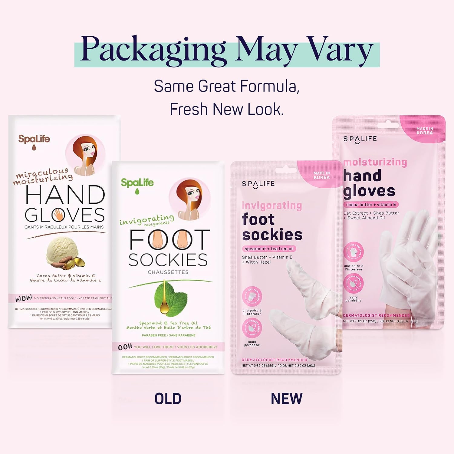 Moisturizing Hand Gloves & Foot Mask Socks | Korean Skincare Set for Dry Cracked Hands & Dry Cracked Feet Callus