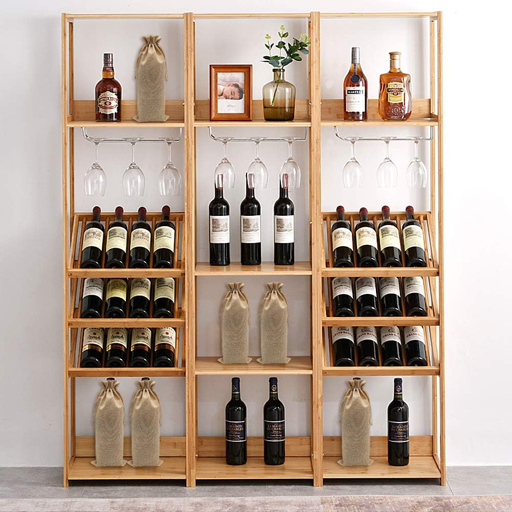 10pcs Burlap Wine Gift Bags for 1.5L Bottles, Large