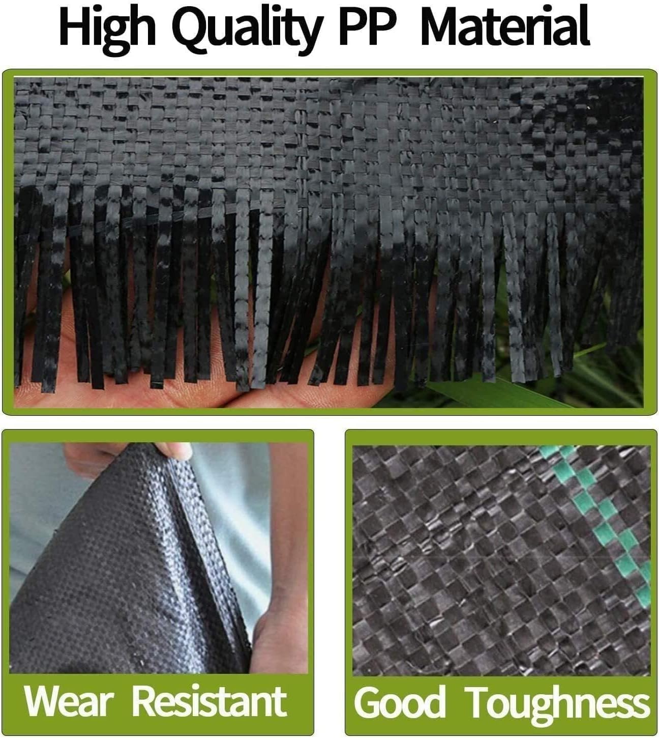 Weed Barrier Landscape Fabric Heavy Duty,3.2 OZ Premium Garden Ground Cover,1.4 ft X 50 ft Heavy Duty Weed Mat