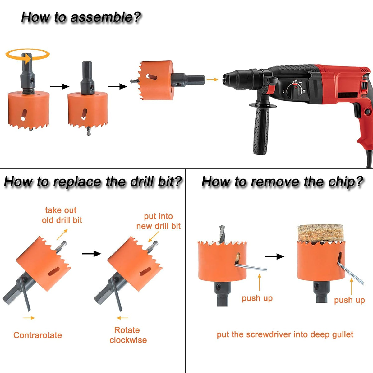 2 inch Hole Saw for Wood, Metal, Plastic & Drywall, with Arbor