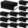 12 Set Mini Sneaker Shoe Gift Boxes, Black, 6.1 x 3.9 x 2.5