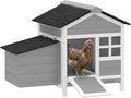 Chicken Coop Outdoor Weatherproof for 1-2 Chickens 36" x 25" x 27"