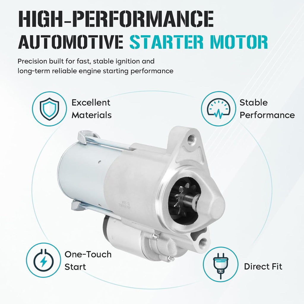 6761 Starter 3.7 3.7L for Jeep Liberty 2008 2009 & Dodge Nitro 2007-2009