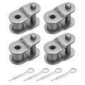 PATIKIL 4Pcs #80 Roller Chain Offset Link Half Links for 16A Chain