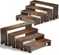 2 Set Wooden Tiered Risers Display Stands for Vendor Events,Stackable Wood Cupcake Display Stand,Farmhouse Decor Wood